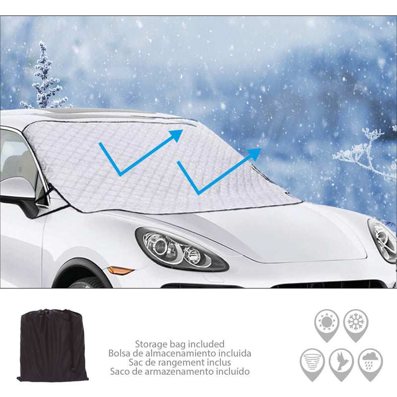 Zonnescherm winter/zomer magnetisch 190x122