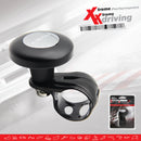 Stuurknop -moon shape- zwart / chroom