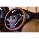 Stuurhoes auto universeel type Artisan Tabak bruin met wit s