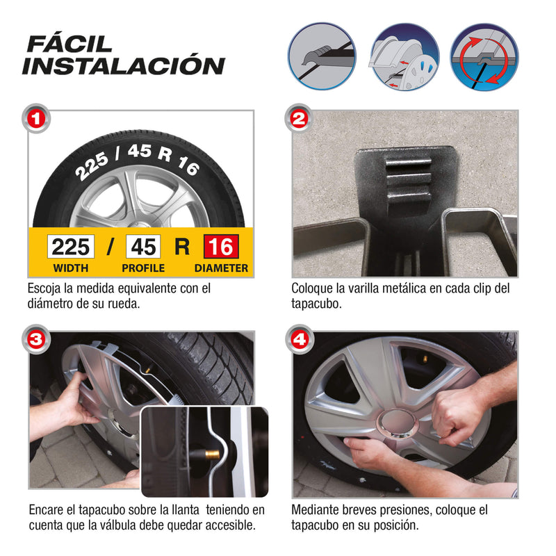 Wieldoppen 16 inch Iowa