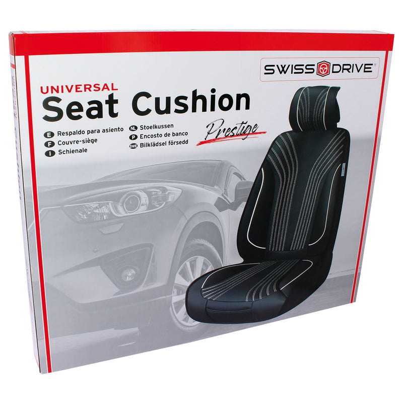 Stoelhoes "Prestige" Zwart/Wit Afwerking