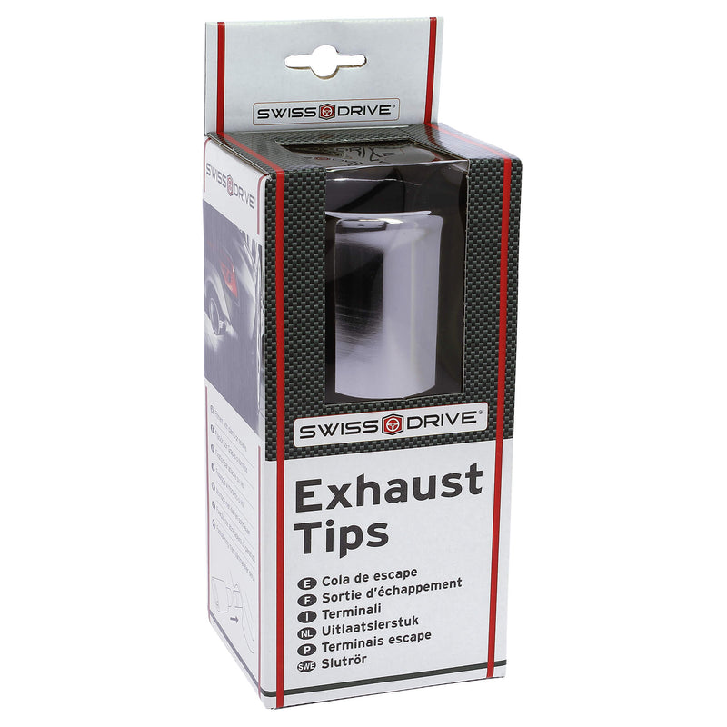 Uitlaatsierstuk ovaal 72x80mm met klem