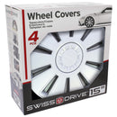 Wieldoppen 15" Vermont Zilver