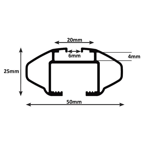 Green Valley dakdrager Trax geschikt voor Mercedes Benz C-Klasse (W203) Estate (2000-2007)