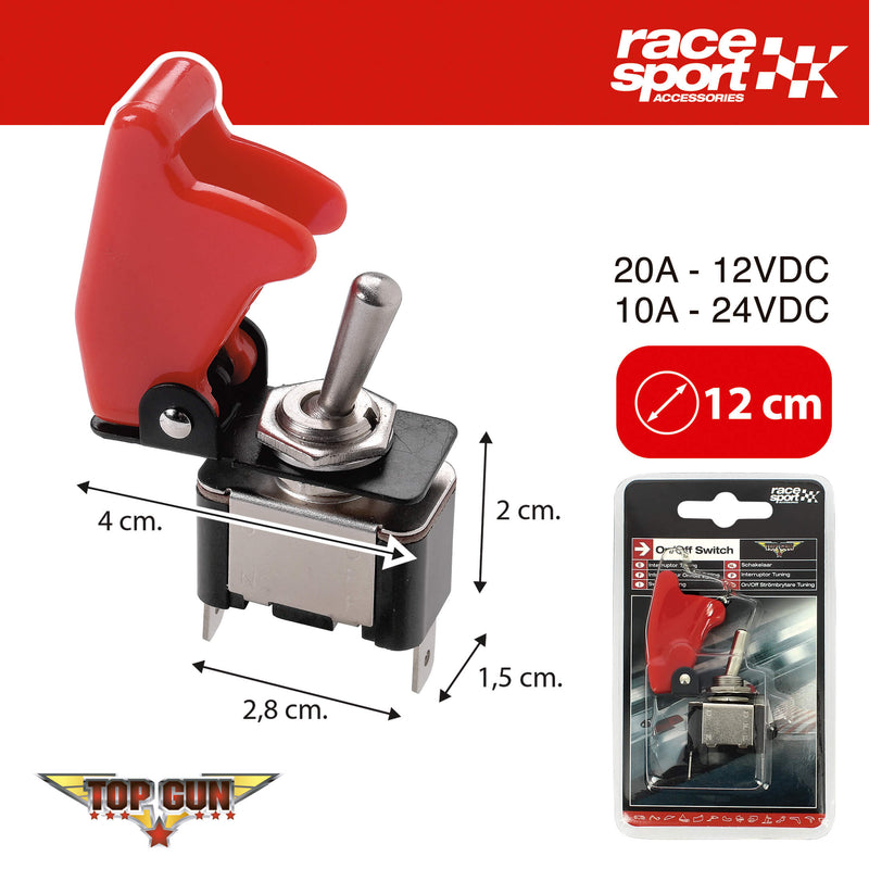 Top Gun schakelaar rood