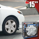 Wieldoppen Arkansas 15 inch zilver