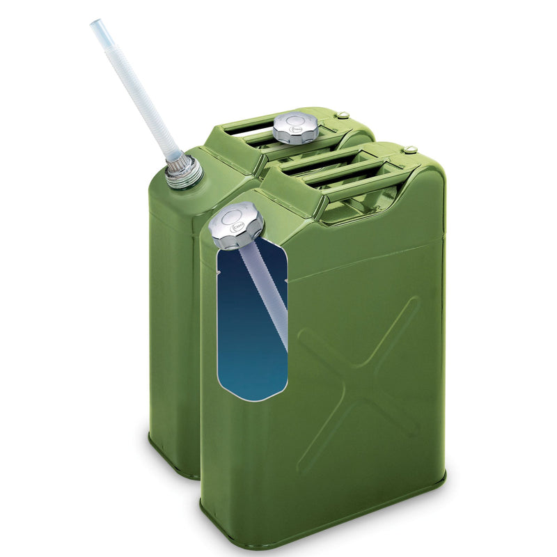 Jerrycan Staal 20L gegalvaniseerd groen