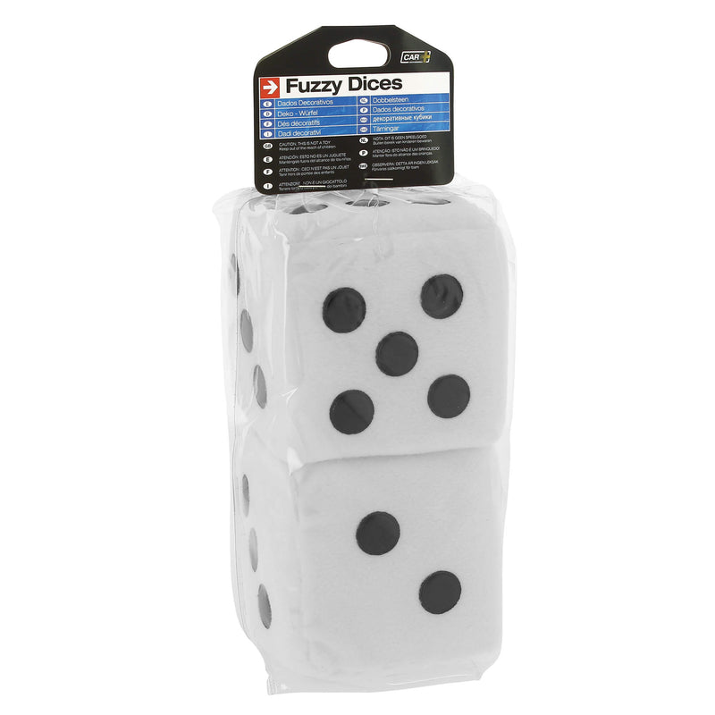 Dobbelstenen -Jumbo- 9x9cm wit