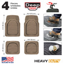 Deep dish rubber automat beige 4st