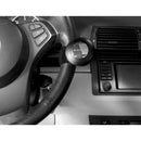 Stuurknop -moon shape- zwart / chroom