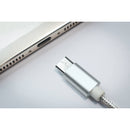 Pulse USB-C oplaad en data kabel zilver 1 meter