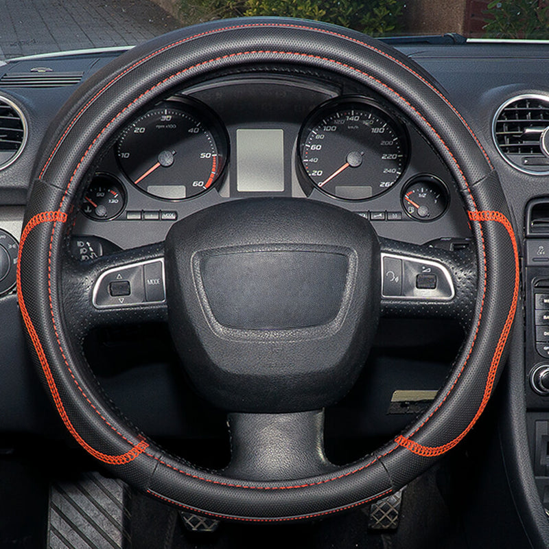 Auto stuurhoes hybrid 37-39cm rood