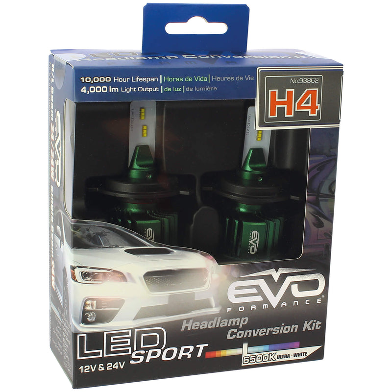 LED-Koplamp ombouwset sport H4 6.000K 12/24V