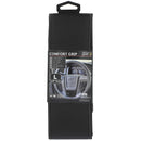 Auto stuurhoes ventilerende comfort Grip zwart met wit stiks