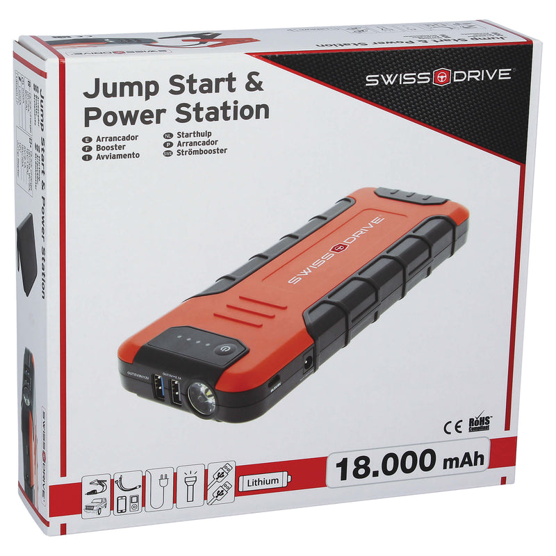 Jump start & powerbank station 18000mAh