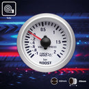 Turbo druk meter wit 52mm 12v