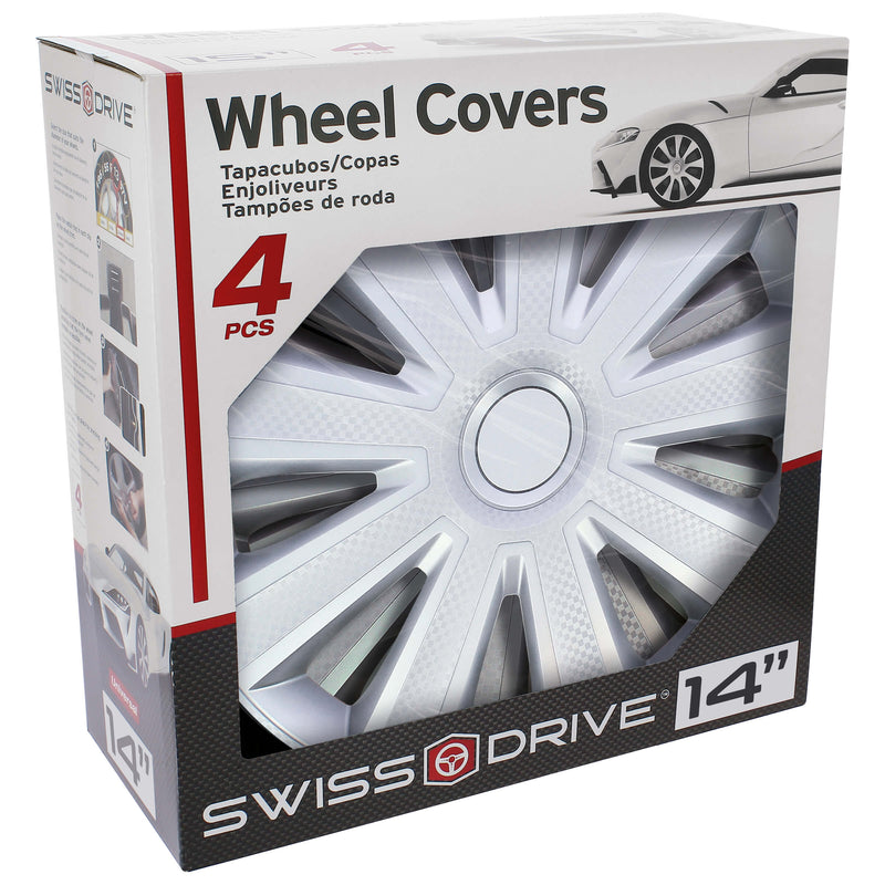 Wieldoppen 14" Kentucky Carbon Zilver