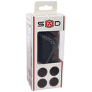 Universele versnellingspook semi lift zwart leder met wit st