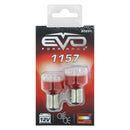 12 LED lamp 1157 (BAY 15D) rood