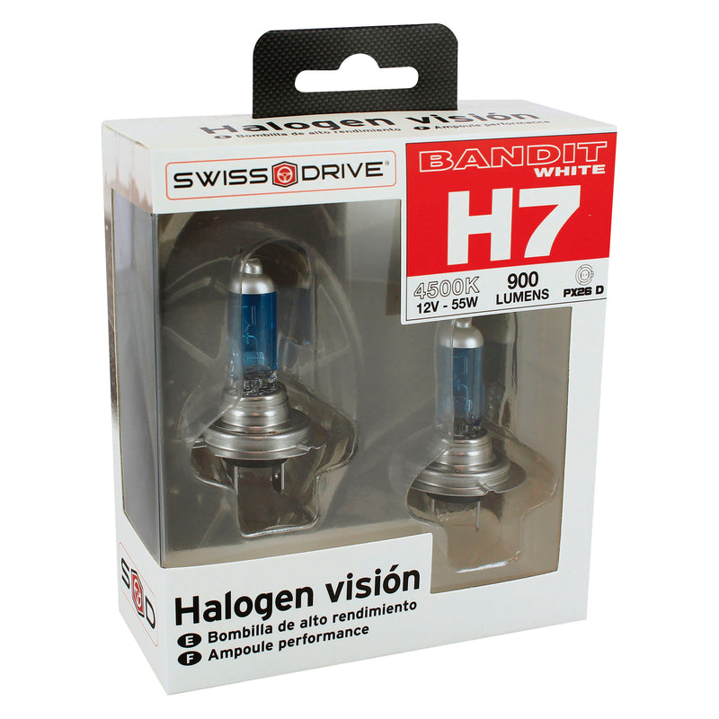 Autolampenset -Bandit- H7 12v 55w wit licht Xenon look