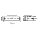 RIJ-/MISTlamp 153x40mm H3 12V 55W. 2st
