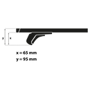 Menabo Tiger XL Zwart dragers 135cm