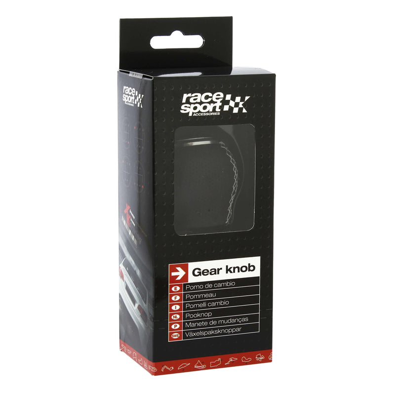 Pookknop zwart wit met lift-up achterruit