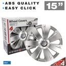 Wieldoppen 15 inch Georgia zilver