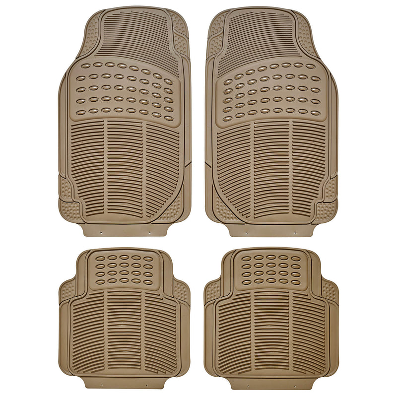 Mattenset rubber -continental- beige 4st