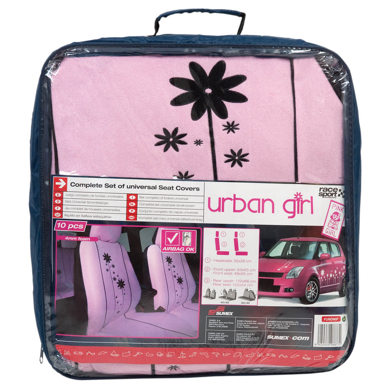 Auto stoelhoes Urban girl rose