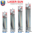 Zonnescherm voorruit type LASER maat XXL 175x90cm