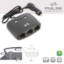 Universele splitter 12V met USB aansluiting - zwart