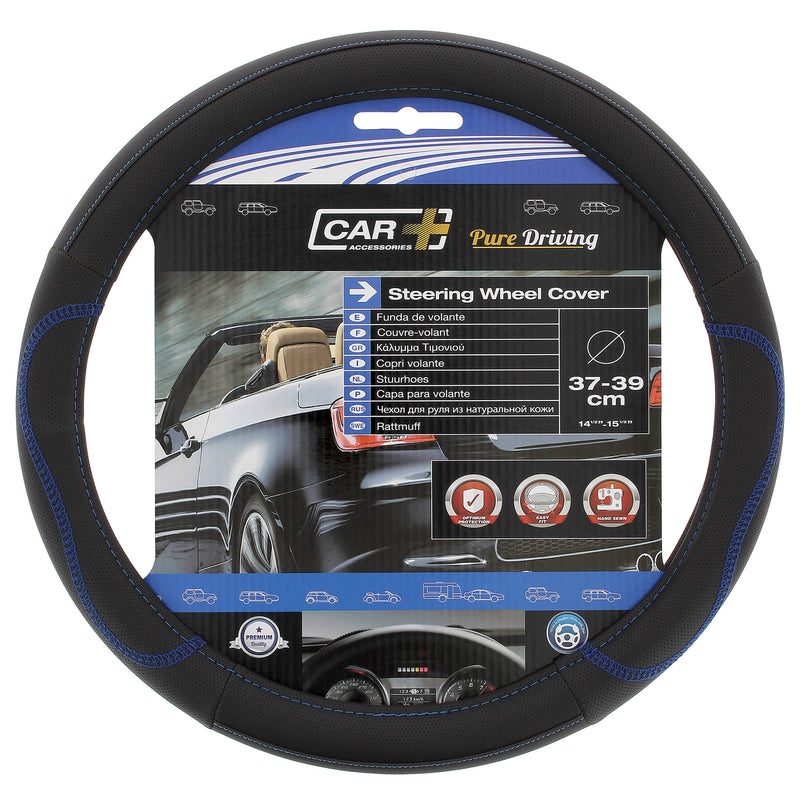 Auto stuurhoes hybrid 37-39cm blauw