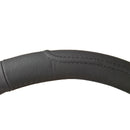 Bestelbus Stuurhoes Groot 42cm zwart Leer met zwart