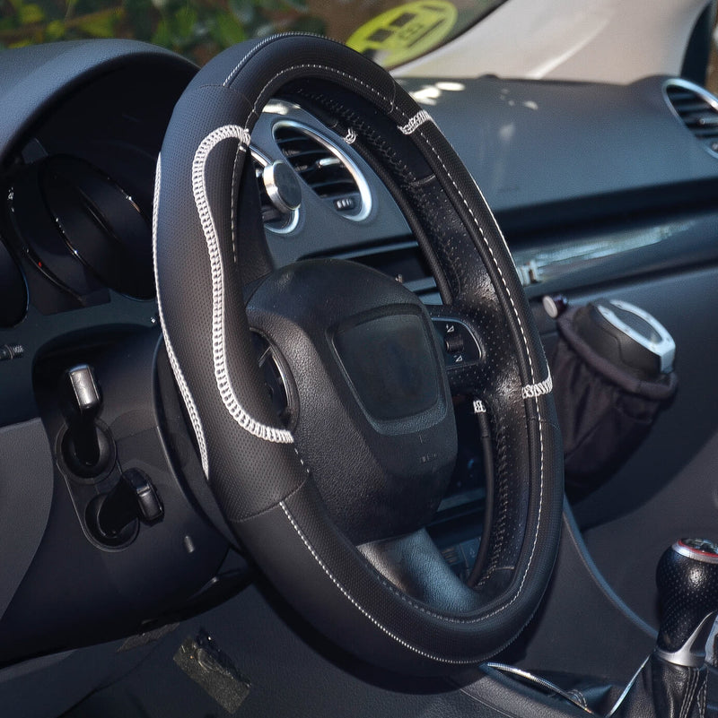 Auto stuurhoes hybrid 37-39cm wit