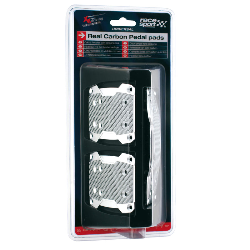 Carbon Pedaal 'Pads' Zilver