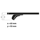 Menabo dakdrager Tiger zwart geschikt voor BMW X1 (2015-2022)-5