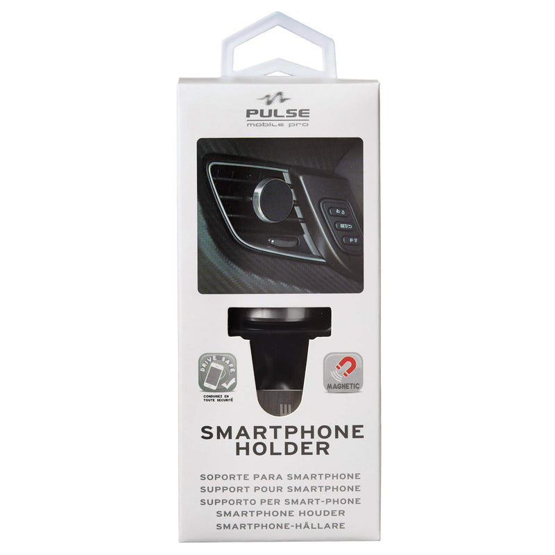 Magnetische telefoonhouder met luchtrooster clips zwart