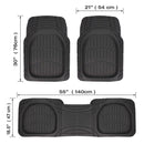 Deep dish rubber automat zwart 3st