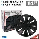 Wieldoppen 14" Vermont Zwart