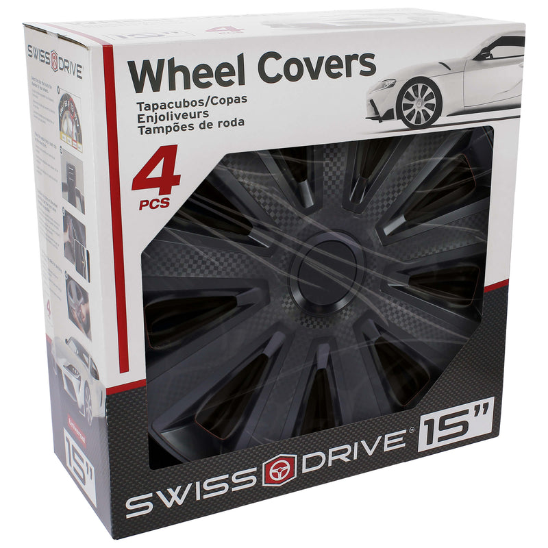 Wieldoppen 15" Kentucky Carbon Zwart