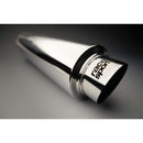 Sportuitlaat universeel RVS enkel rond