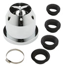 Universele Luchtfilter -chromed- met adaptors
