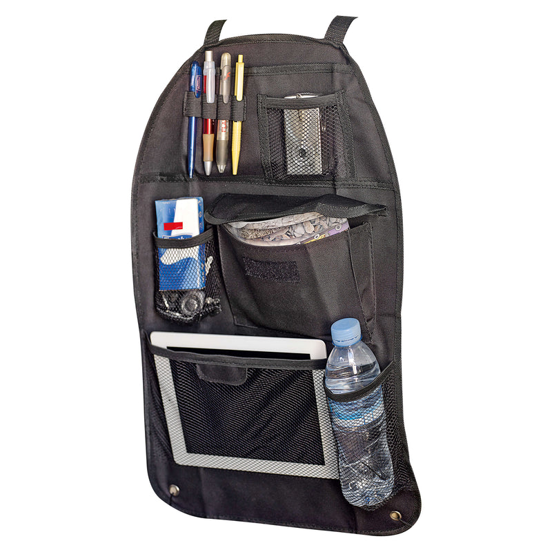 Universeel autostoel organizer - zwart