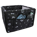 Luxe Autostoel Hond 39x39cm Zwart