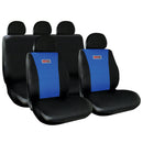Auto stoelhoezen set Racesport zwart - blauw Type GT AZUL 10