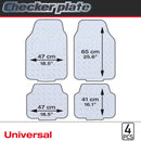 Mattensett -Alu look- blauw 4 stuks