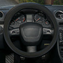 Auto stuurhoes "tourer" zwart micro geperforeerd 37-39cm