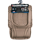Deep dish rubber automat beige 3st