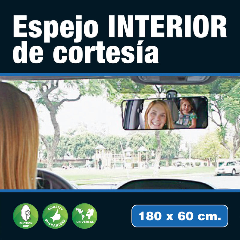 Auxiliary dode hoek Platte Spiegel 180x60mm